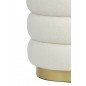 Pouf Kimi - Blanc/Or - Ø40cm Pouf Kimi - Blanc/Or - Ø40cm