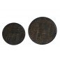 Table d'appoint Doba - Noir antique - Ø50cm