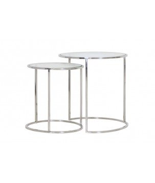 Table d'appoint Duarte - Nickel - Ø50cm
