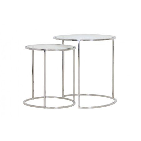 Table d'appoint Duarte - Nickel - Ø50cm