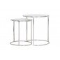 Table d'appoint Duarte - Nickel - Ø50cm
