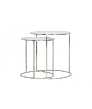 Table d'appoint Duarte - Nickel - Ø50cm