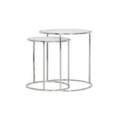 Table d'appoint Duarte - Nickel - Ø50cm
