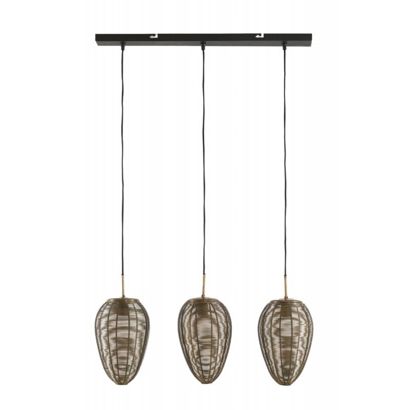 Suspension Yaelle - Bronze Antique - 80x20x33cm - 3L Suspension Yaelle - Bronze Antique - 80x20x33cm - 3L