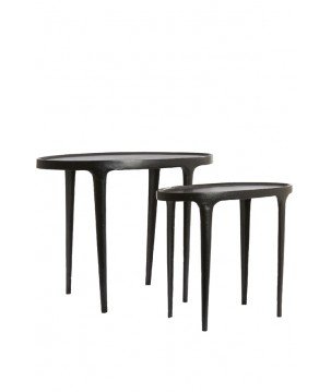 Table d'appoint Arica - Noir - 70x33x53cm