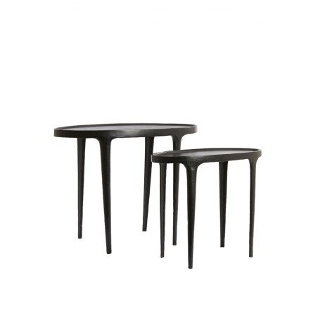 Table d'appoint Arica - Noir - 70x33x53cm