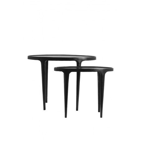 Table d'appoint Arica - Noir - 70x33x53cm