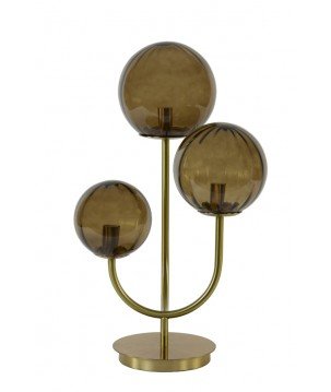 Lampe de table Magdala - Marron/Or - 3L