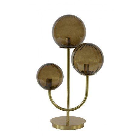 Lampe de table Magdala - Marron/Or - 3L
