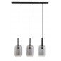 Suspension avec abat-jour en verre fumé - 100x22x32cm - 3L