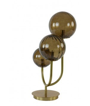 Lampe de table Magdala - Marron/Or - 3L