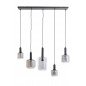Suspension avec abat-jour en verre fumé - 110x22x32cm - 5L