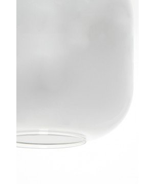 Suspension avec abat-jour en verre fumé - 110x22x32cm - 5L