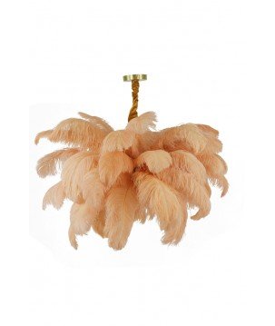 Suspension Plume - Pêche - Ø80cm