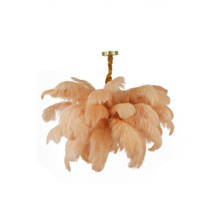 Suspension Plume - Pêche - Ø80cm