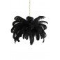 Suspension plume - Noir - Ø80cm