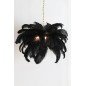 Suspension plume - Noir - Ø80cm