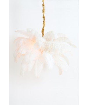 Suspension plume - Blanc - Ø80cm
