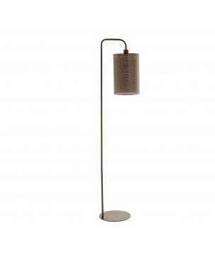 Lampe sur pied Donio - Marron - 33,5x28x155cm