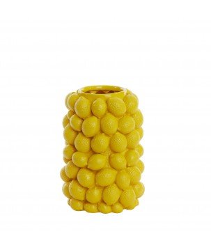 VASE Citron - Jaune - 23,5x23,5x33cm