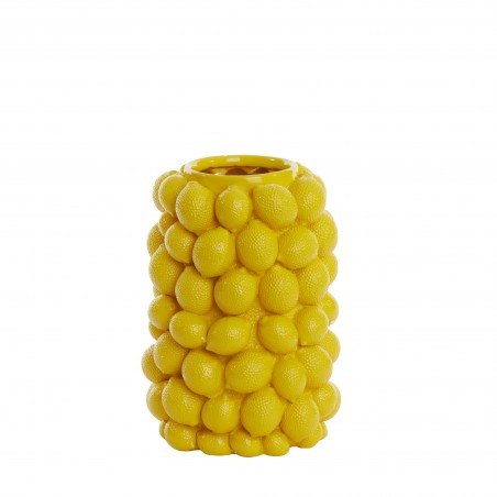 VASE Citron - Jaune - 23,5x23,5x33cm