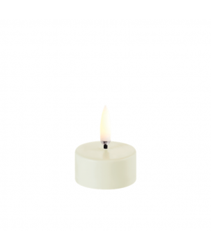 BOUGIE LED TEALIGHT IVORY WAX SMOOTH 4X2,1 CM (PILE INCLUSE)  - UYUNI