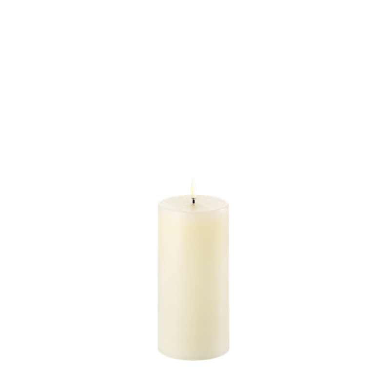 BOUGIE LED IVORY/ SMOOTH 7,8X15CM  - UYUNI