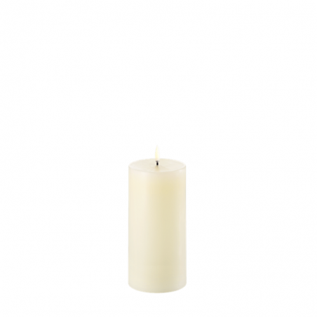 BOUGIE LED IVORY/ SMOOTH 7,8X15CM  - UYUNI