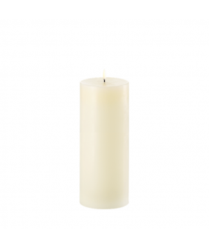 BOUGIE LED IVORY/ SMOOTH 10,1X25CM  - UYUNI