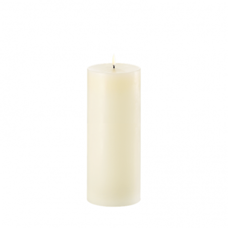 BOUGIE LED IVORY/ SMOOTH 10,1X25CM  - UYUNI