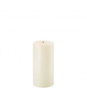 BOUGIE LED IVORY/ SMOOTH 10,1X20CM - UYUNI