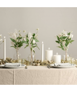 BOUGIE LED IVORY/ SMOOTH 10,1X15CM - UYUNI