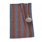 TORCHON LIN CEVENNES BLEU - SYLVIE THIRIEZ
