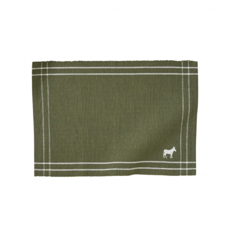 SET DE TABLE COTELE RDV AU PRE KAKI  - SYLVIE THIRIEZ