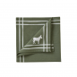 SERVIETTE DE TABLE RDV AU PRE KAKI  - SYLVIE THIRIEZ