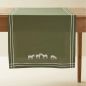 CHEMIN DE TABLE 50X150 RDV AU PRE KAKI  - SYLVIE THIRIEZ