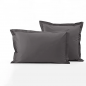PARURE DE LIT PERCALE DE COTON "BASALT" SYLVIE THIRIEZ