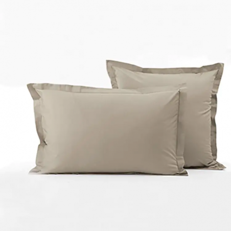 PARURE DE LIT PERCALE DE COTON "TERRE BATTUE"  SYLVIE THIRIEZ