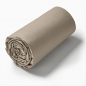 PARURE DE LIT PERCALE DE COTON "TERRE BATTUE"  SYLVIE THIRIEZ