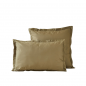 PARURE DE LIT PERCALE DE COTON "VERT AVOCAT" SYLVIE THIRIEZ
