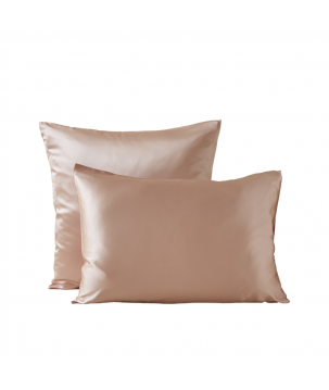TAIE D'OREILLER EN SOIE ECLAT DE SOIE ROSE NUDE  - SYLVIE THIRIEZ