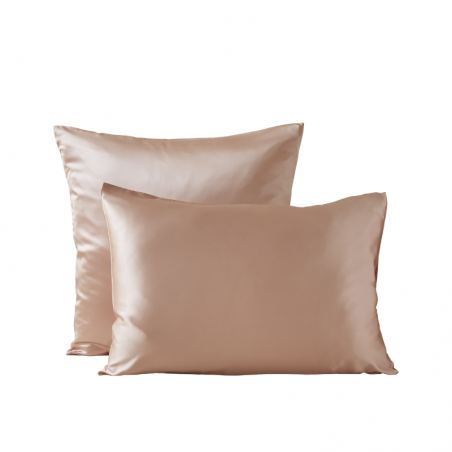 TAIE D'OREILLER EN SOIE ECLAT DE SOIE ROSE NUDE  - SYLVIE THIRIEZ