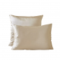 TAIE D'OREILLER EN SOIE ECLAT DE SOIE BEIGE EPEAUTRE - SYLVIE THIRIEZ