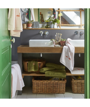 PARURE DE BAIN LES VOYAGEURS VERT - SYLVIE THIRIEZ