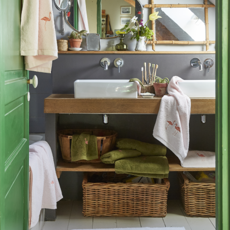 PARURE DE BAIN LES VOYAGEURS VERT - SYLVIE THIRIEZ