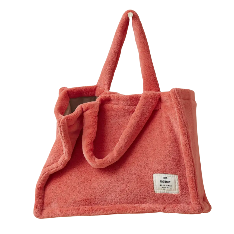 TOTE BAG ROSE FLAMINGO - SYLVIE THIRIEZ TOTE BAG ROSE FLAMINGO - SYLVIE THIRIEZ