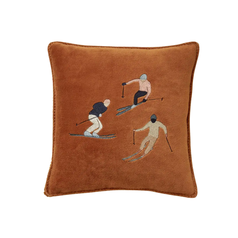 HOUSSE DE COUSSIN 45X45 POLAIRE APRES-SKI CARAMEL - SYLVIE THIRIEZ HOUSSE DE COUSSIN 45X45 POLAIRE APRES-SKI CARAMEL - SYLVIE THIRIEZ