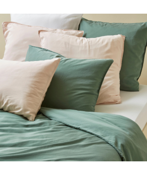 PARURE DE LIT ROMANCE BEIGE PETALE - SYLVIE THIRIEZ