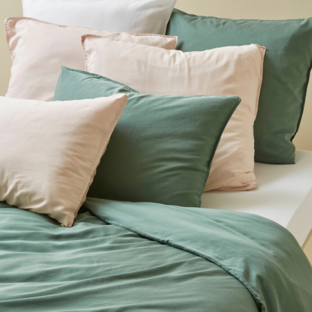 PARURE DE LIT ROMANCE BEIGE PETALE - SYLVIE THIRIEZ