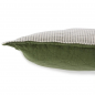 HOUSSE COUSSIN 45X45 DOUBLE JEU VERT KAKI